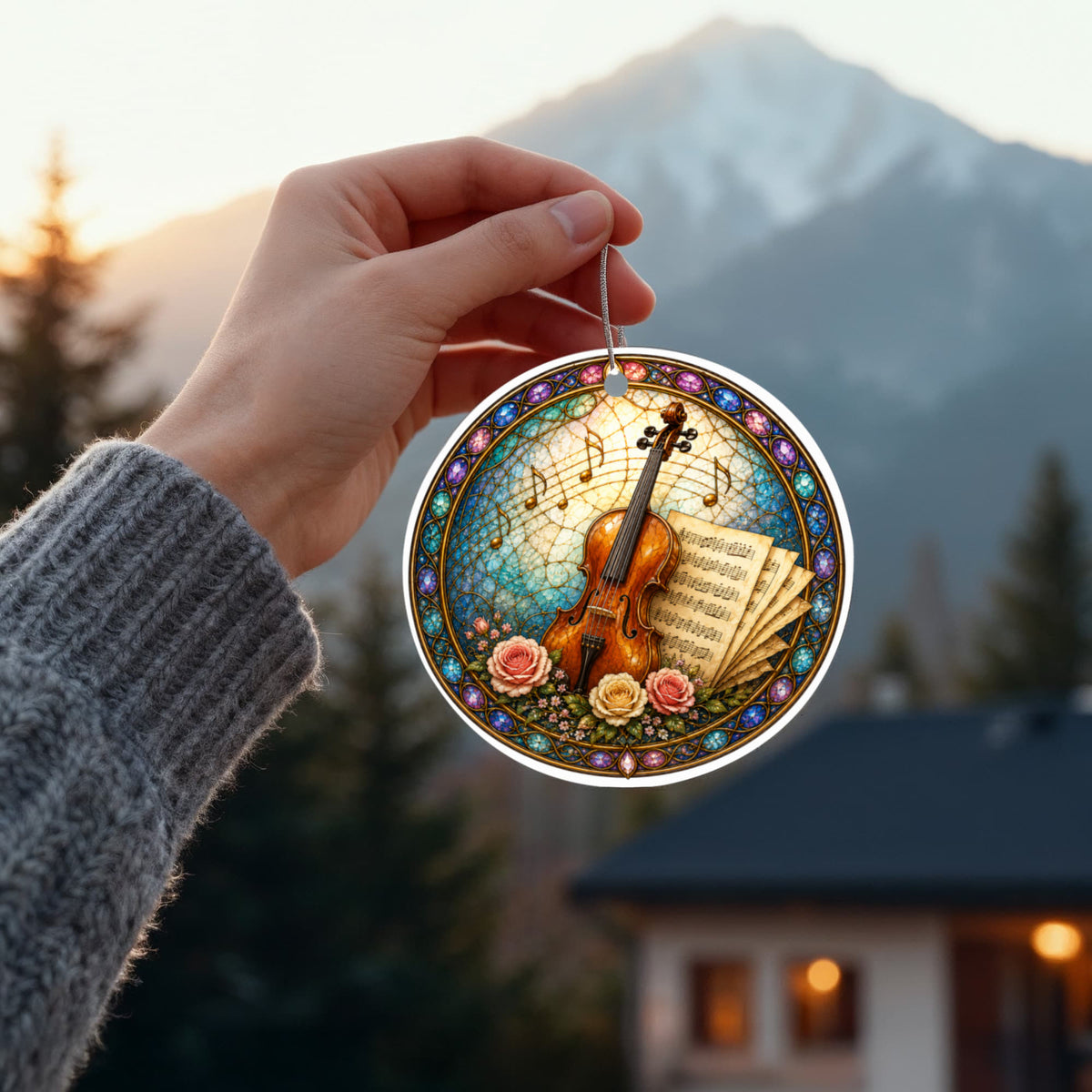 Acrylic Circle Ornament