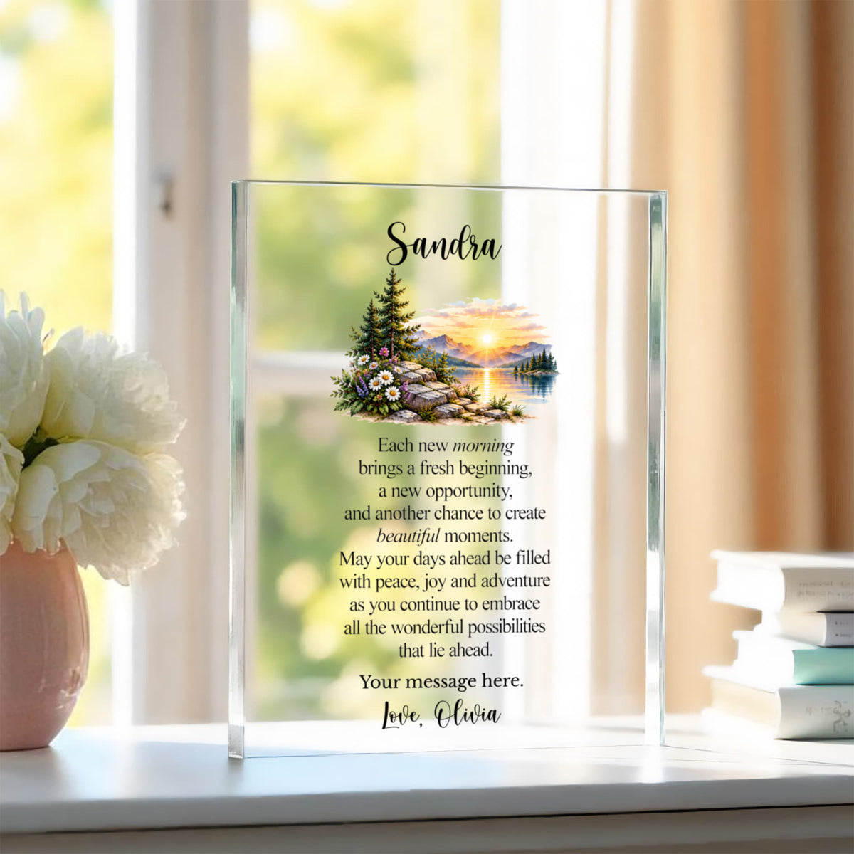 New Beginnings Encouragement Plaque