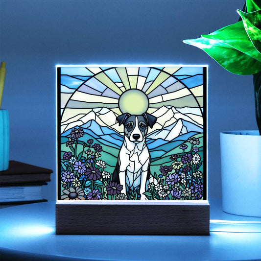 Jack Russel Dog Lighted Plaque