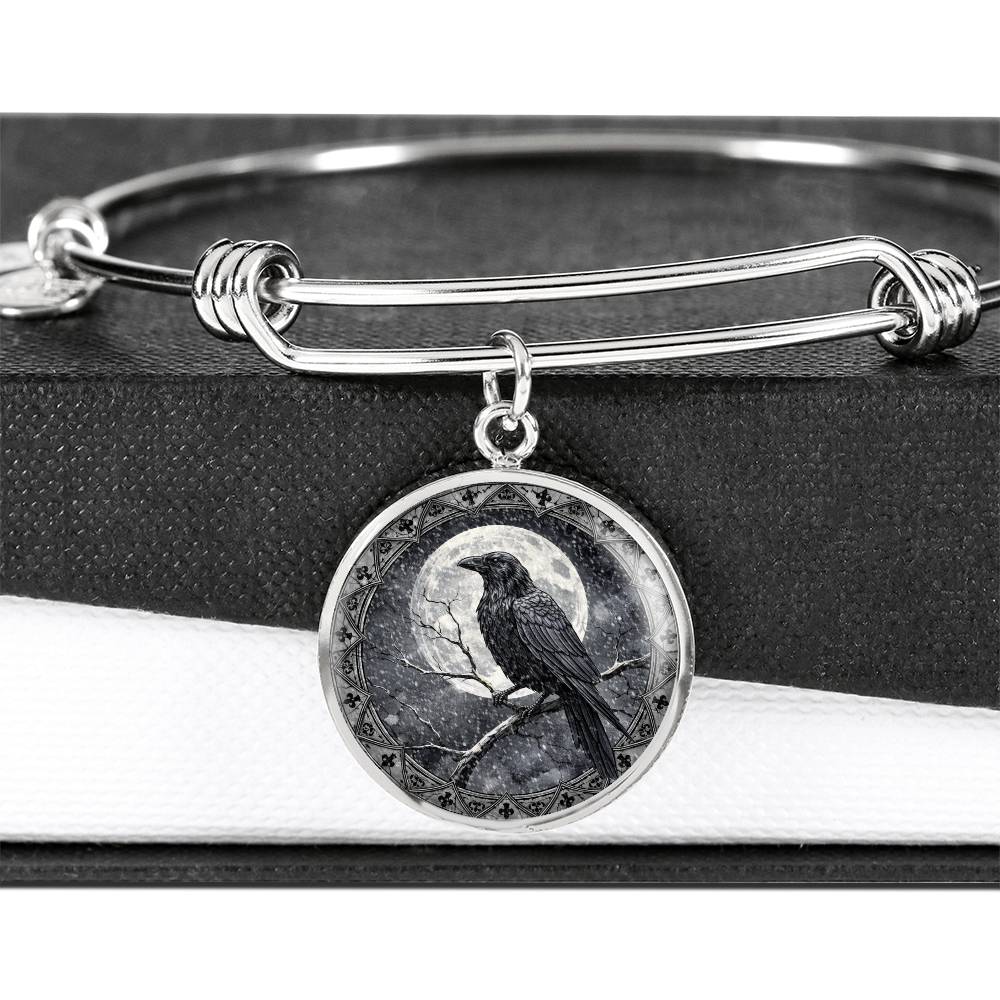 Black Crow Necklace, Personalized Engraved Jewelry, Raven Keychain, Gothic Gift, Unique Pendant, Spiritual Keepsake, Customizable