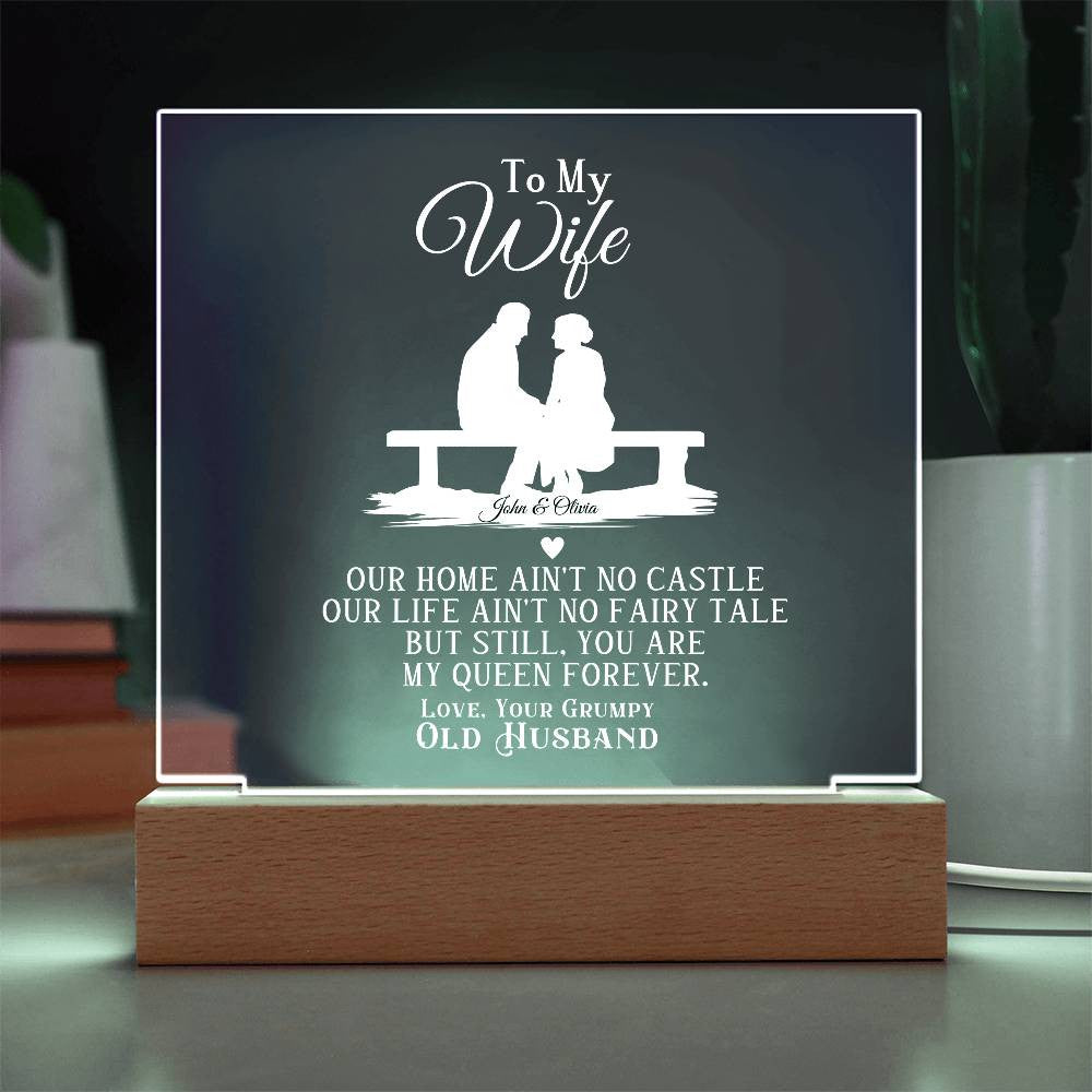 Wife from Husband Romantic Plaque Gift-[Heartfelt Family Gift]