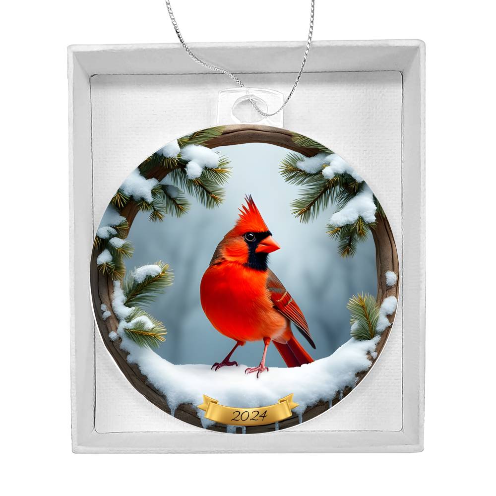 Personalized Cardinal Christmas Ornament
