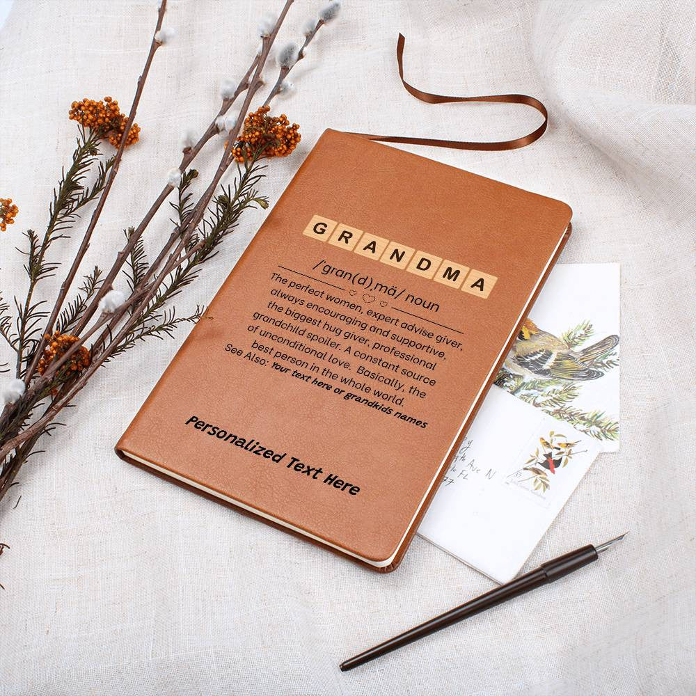 Grandma Definition Noun Personalized Keepsake Journal-[Heartfelt Family Gift]
