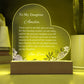 To My Daughter Acrylic Heart Plaque-[Heartfelt Family Gift]