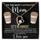 Caffeinated Mom -Forever Love Heart Necklace-[Heartfelt Family Gift]