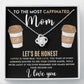 Caffeinated Mom Love  Knot Necklace-[Heartfelt Family Gift]