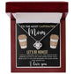 Caffeinated Mom Love  Knot Necklace-[Heartfelt Family Gift]