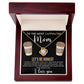 Caffeinated Mom Love  Knot Necklace-[Heartfelt Family Gift]