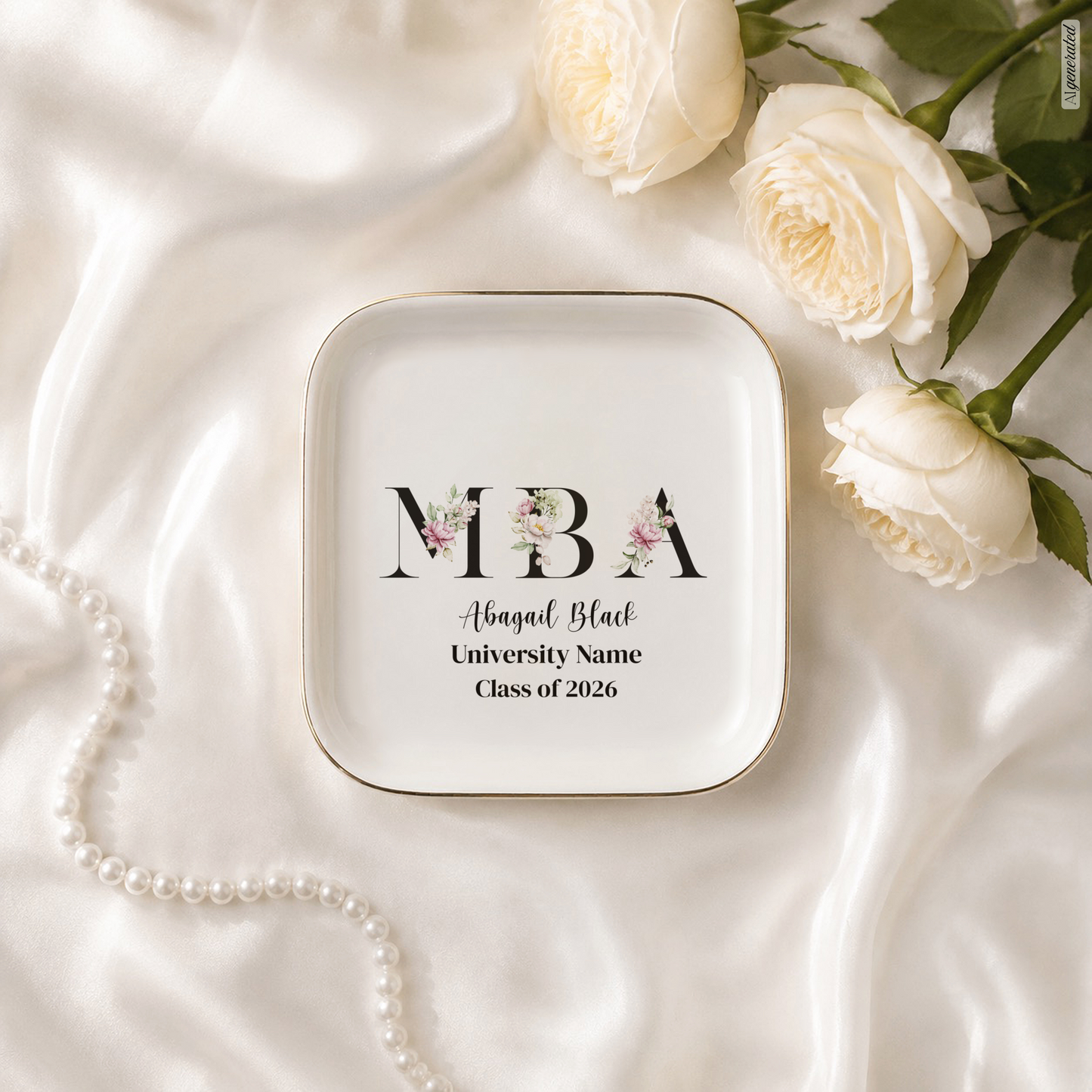 MBA Graduation Jewelry Dish