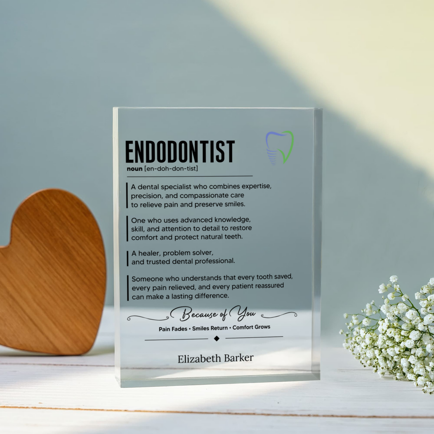 Endodontist Gift Plaque