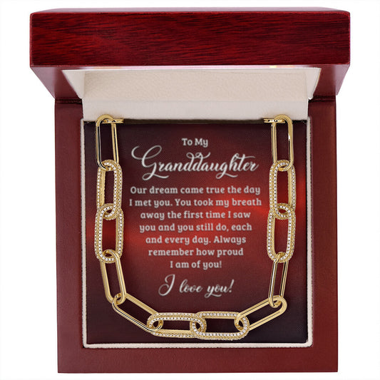Granddaughter Forever Linked Necklace-[Heartfelt Family Gift]