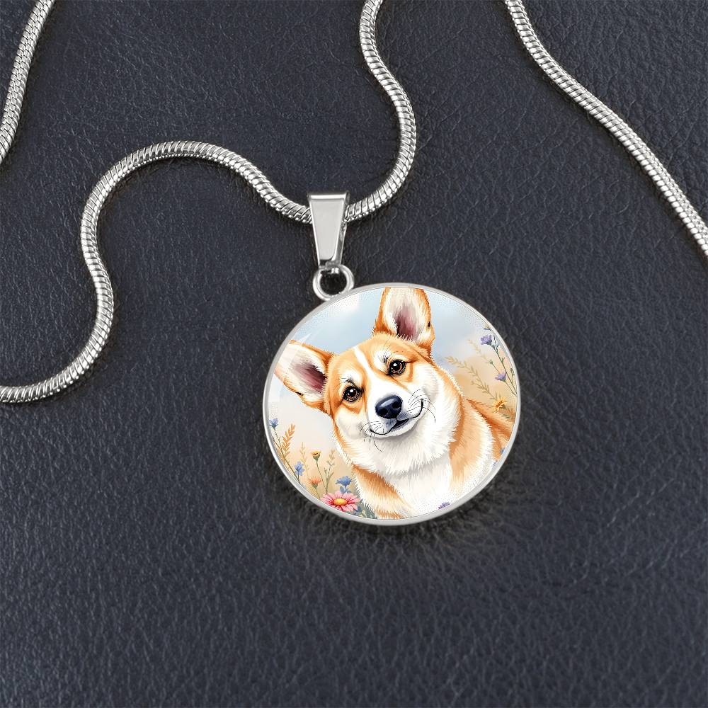 Corgi Dog Pendant Necklace