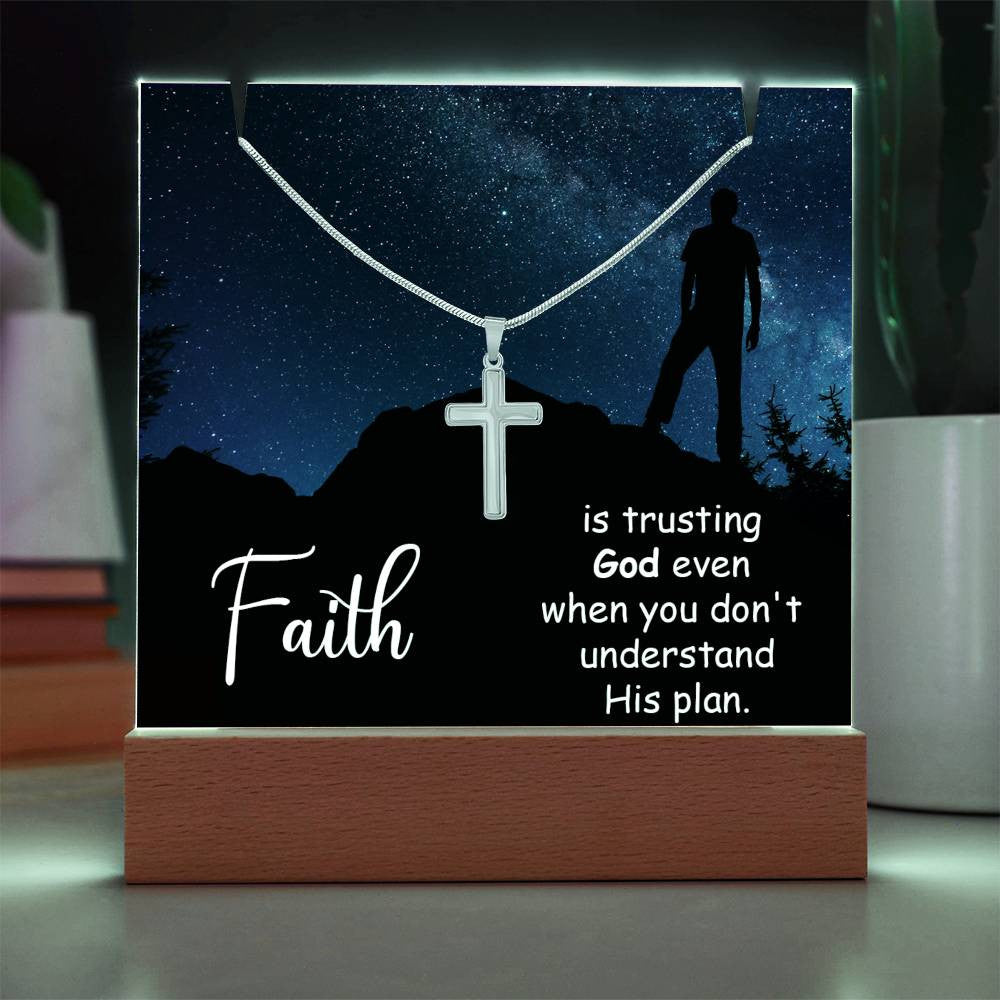 Religious Plaque & Cross Gift Set-[Heartfelt Family Gift]