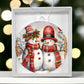 Snowman Acrylic Christmas Ornament-[Heartfelt Family Gift]