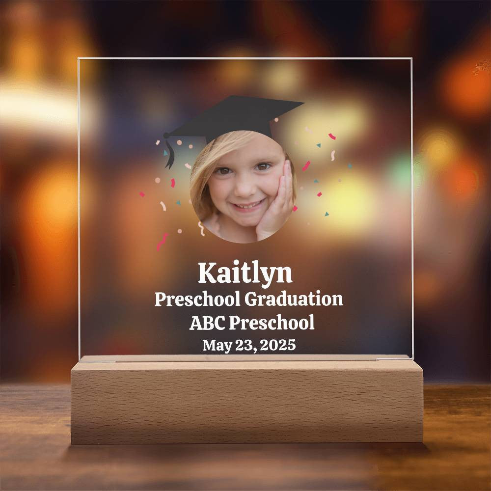 Personalized Preschool Graduation Plaque-[Heartfelt Family Gift]