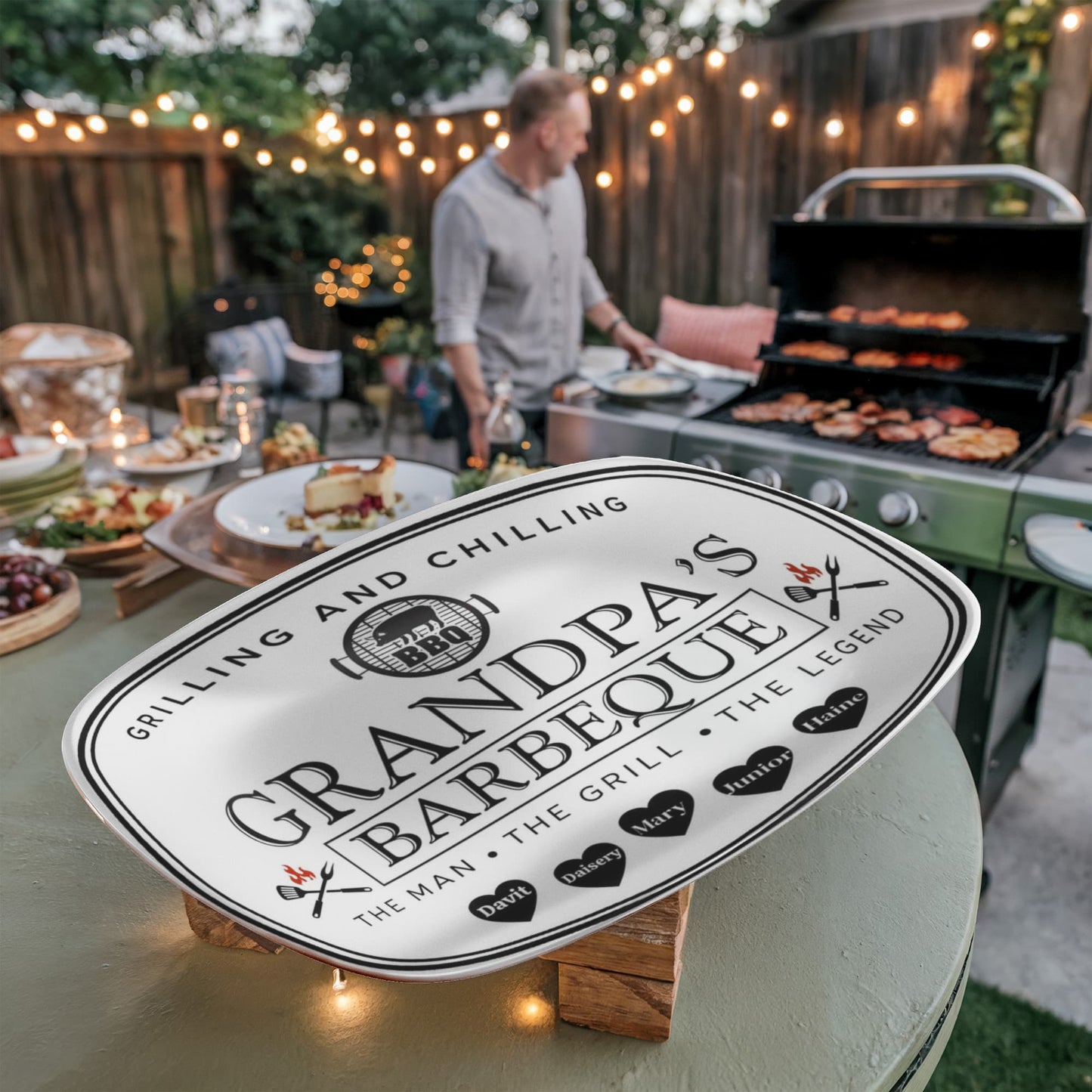 Grandpas Grilling Platter 10”x14” Platter