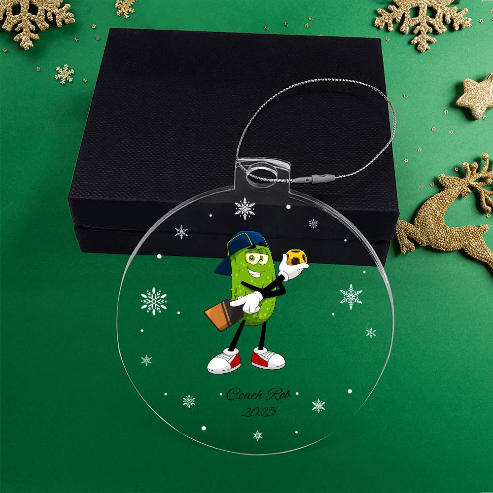 Pickleball Ref Christmas Ornament