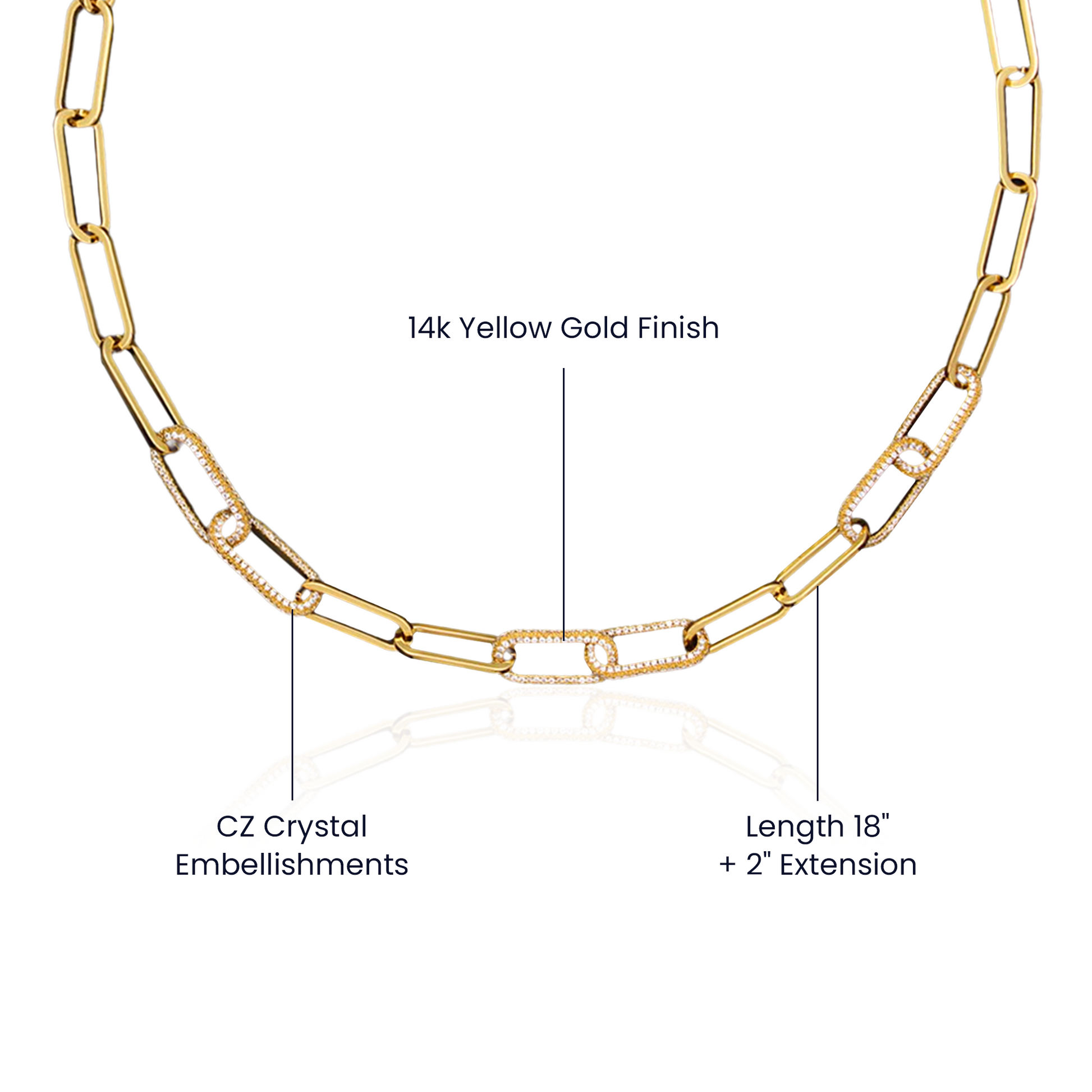 Daughter Forever Linked Necklace-[Heartfelt Family Gift]