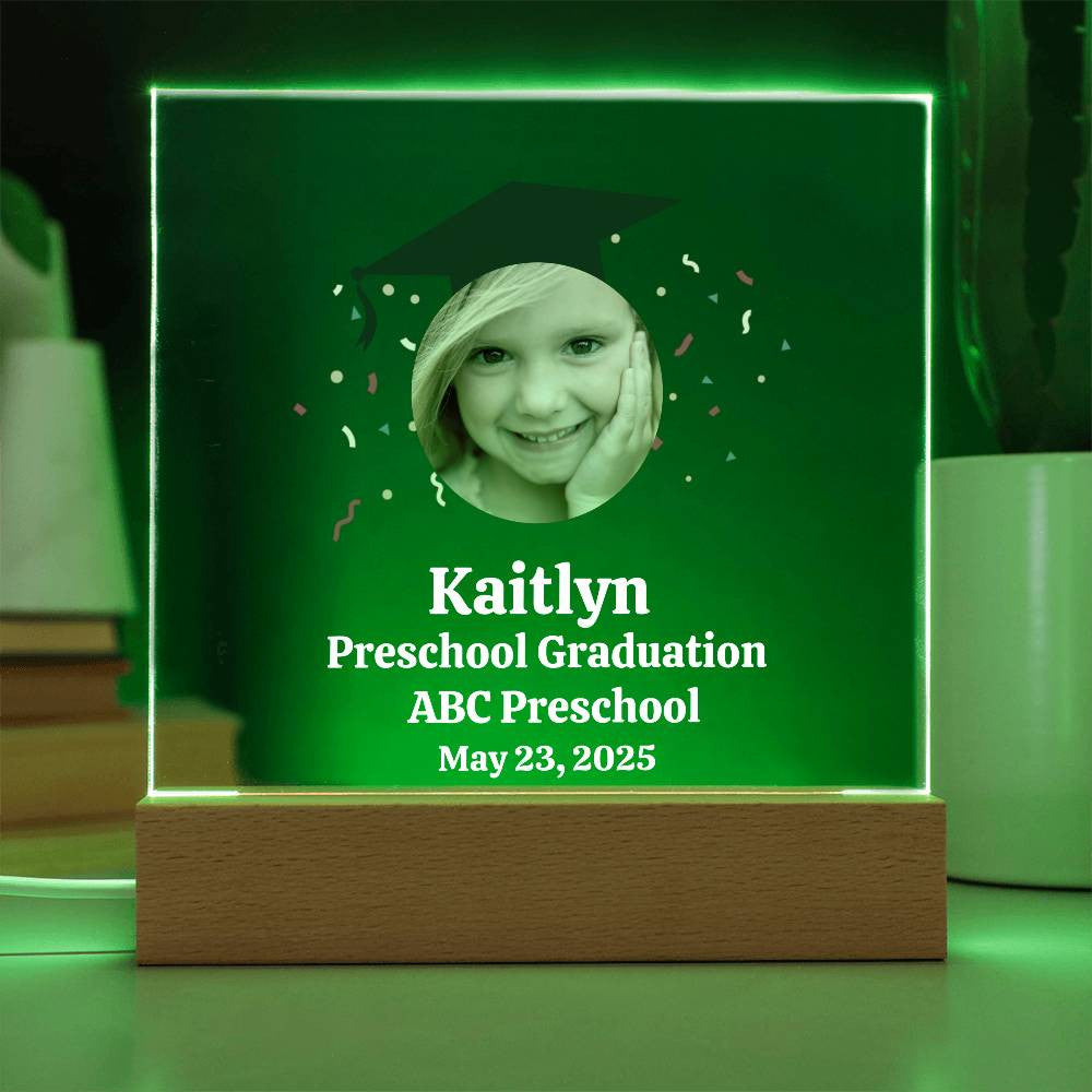 Personalized Preschool Graduation Plaque-[Heartfelt Family Gift]