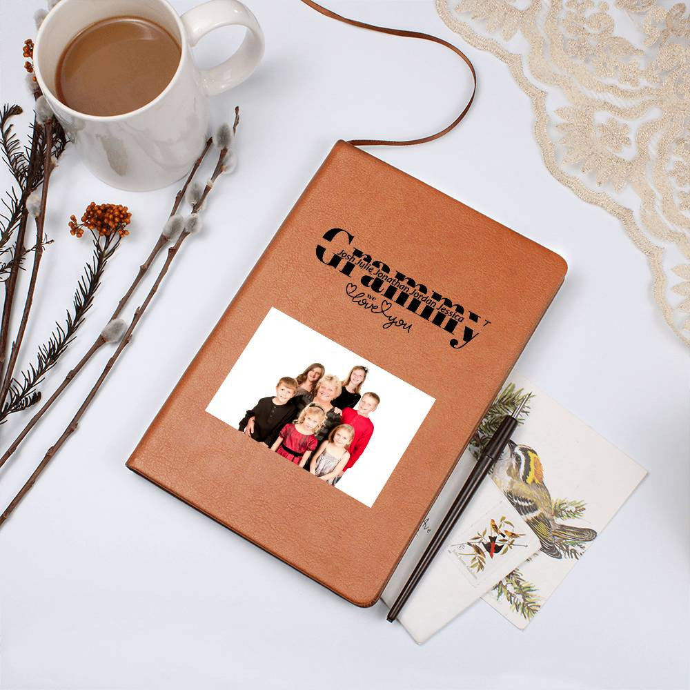 Grammy Personalized Keepsake Journal with Grandkids Names and Photo-[Heartfelt Family Gift]