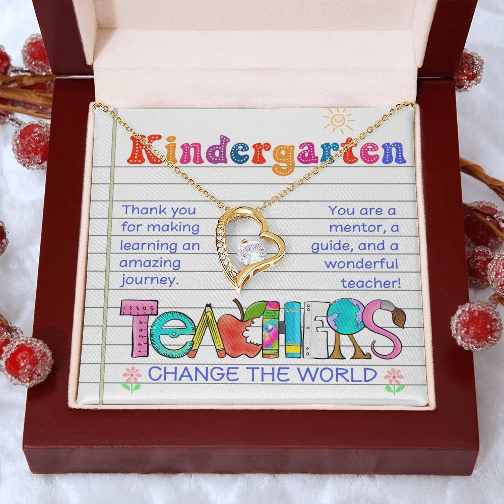 Teacher Thank You Necklace Gift