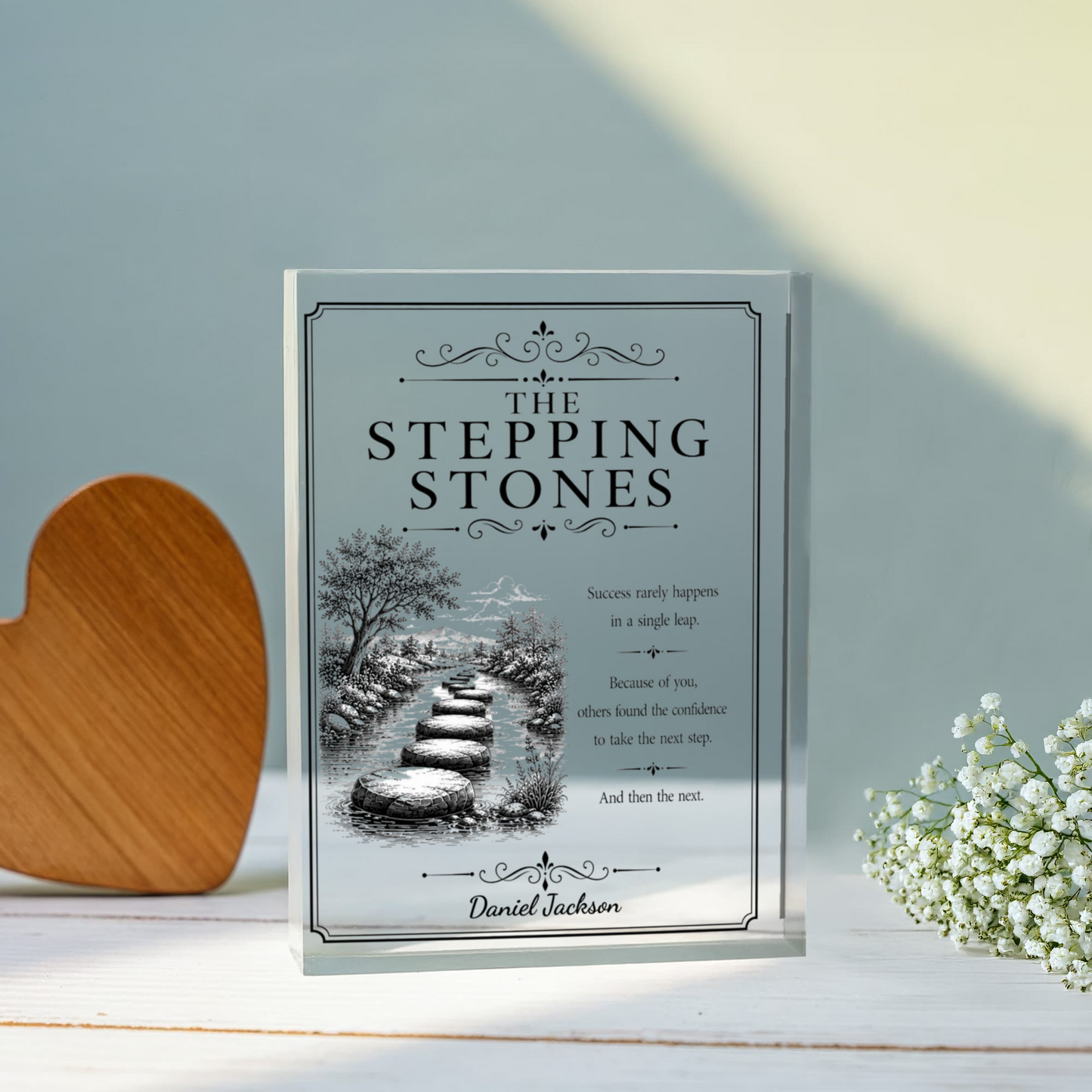 Stepping Stone Farewell Plaque, Personalized Gift for Retirement