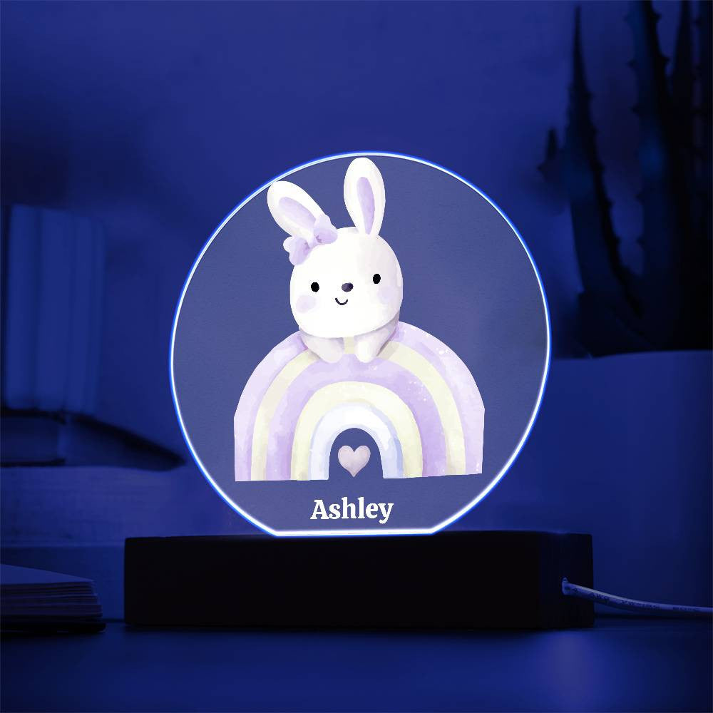 Rainbow and Bunny Night Light-[Heartfelt Family Gift]