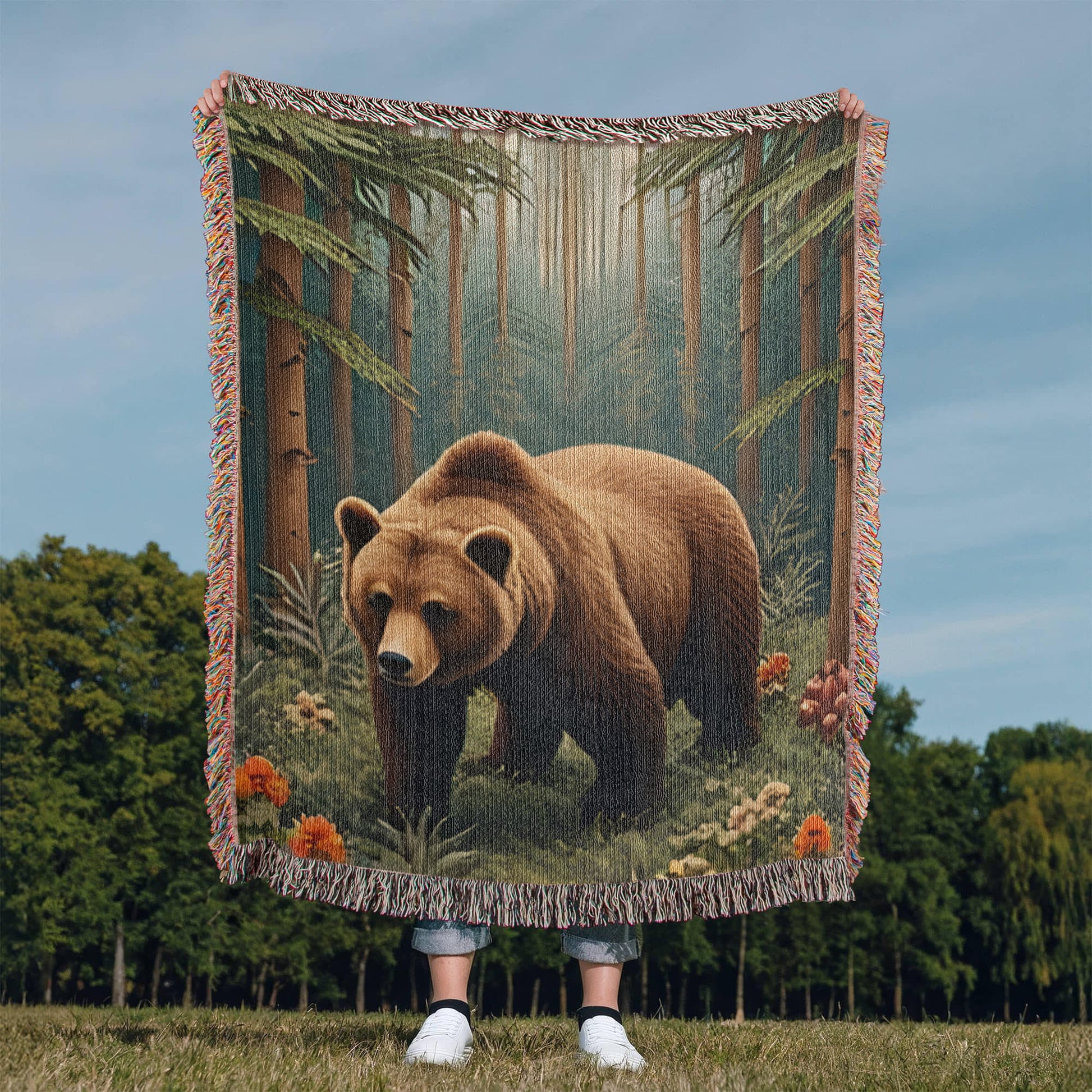 Grizzly Bear Blanket-[Heartfelt Family Gift]