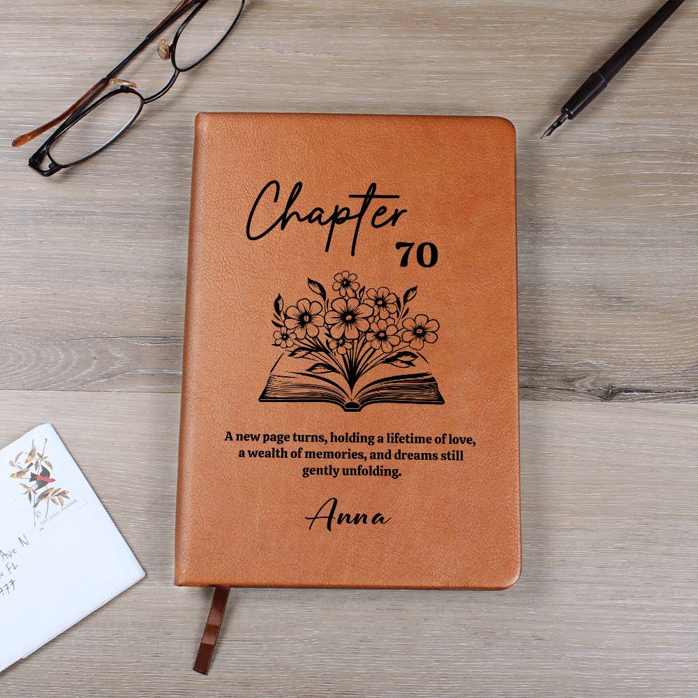 Personalized 70th Birthday Journal