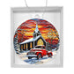 Country Christmas Red PIckup Truck Ornament-[Heartfelt Family Gift]