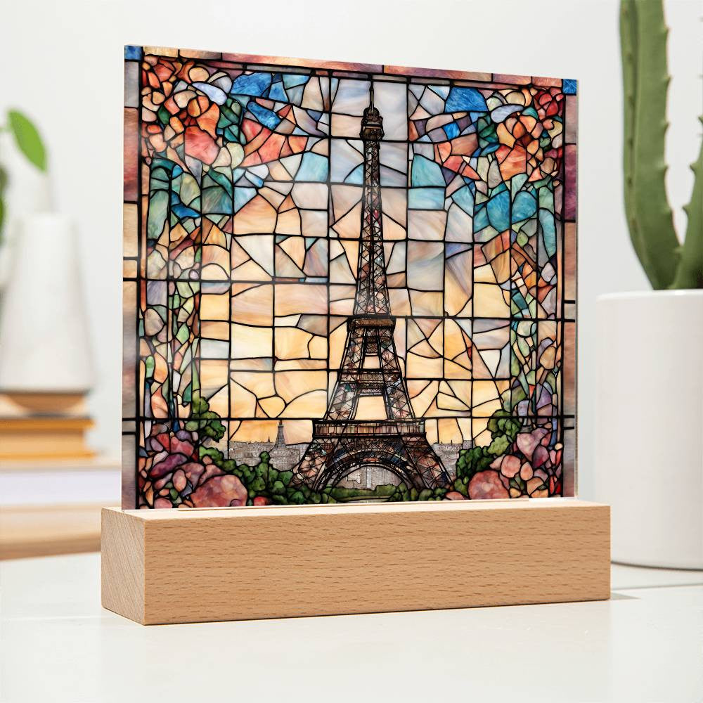 Eiffel Tower Paris Decor LED Acrylic Sign