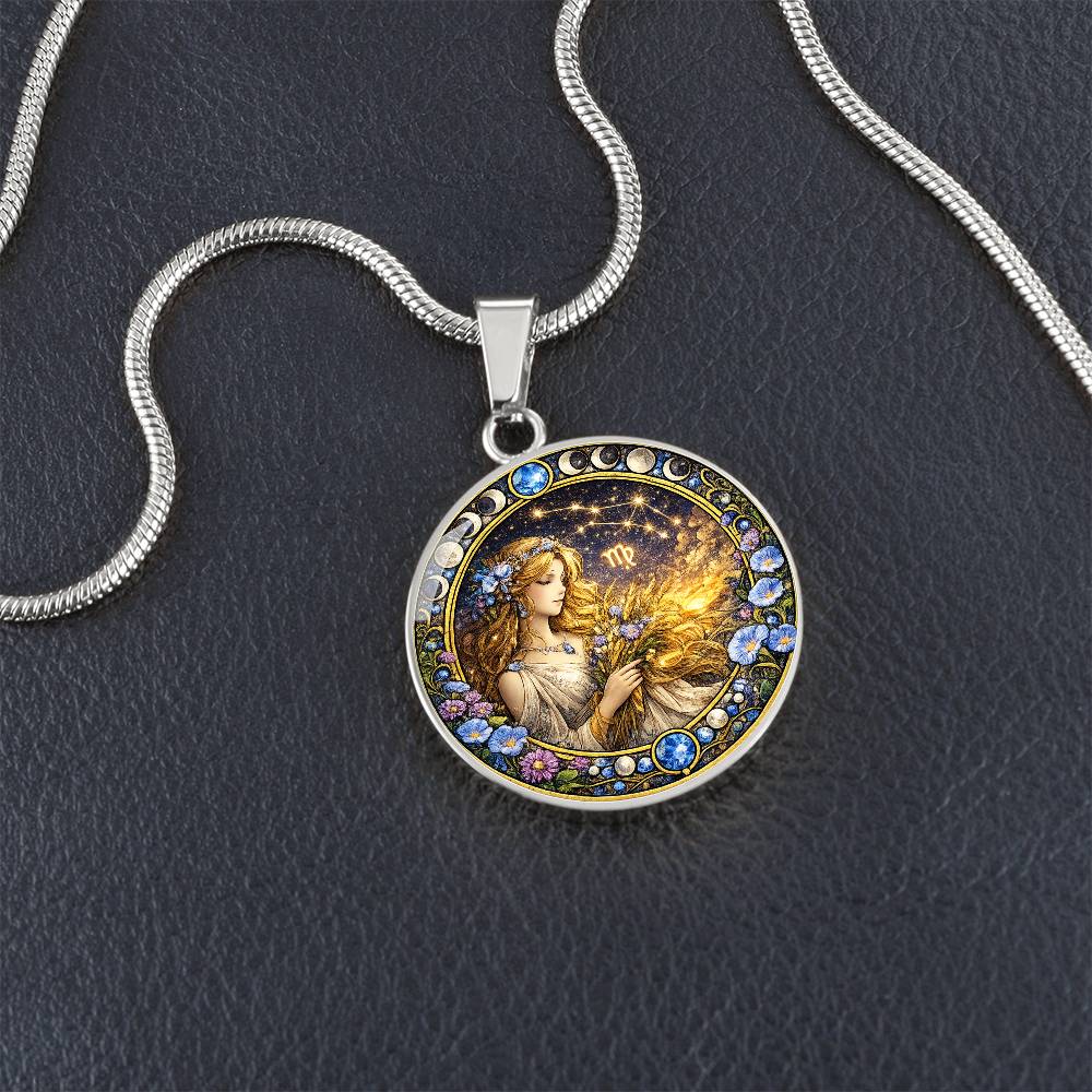 Aquarius Zodiac Sign Necklace, Personalized Zodiac Jewelry Gift, Custom Engraved Pendant, Astrology Sign Necklace, Unique Horoscope Gift