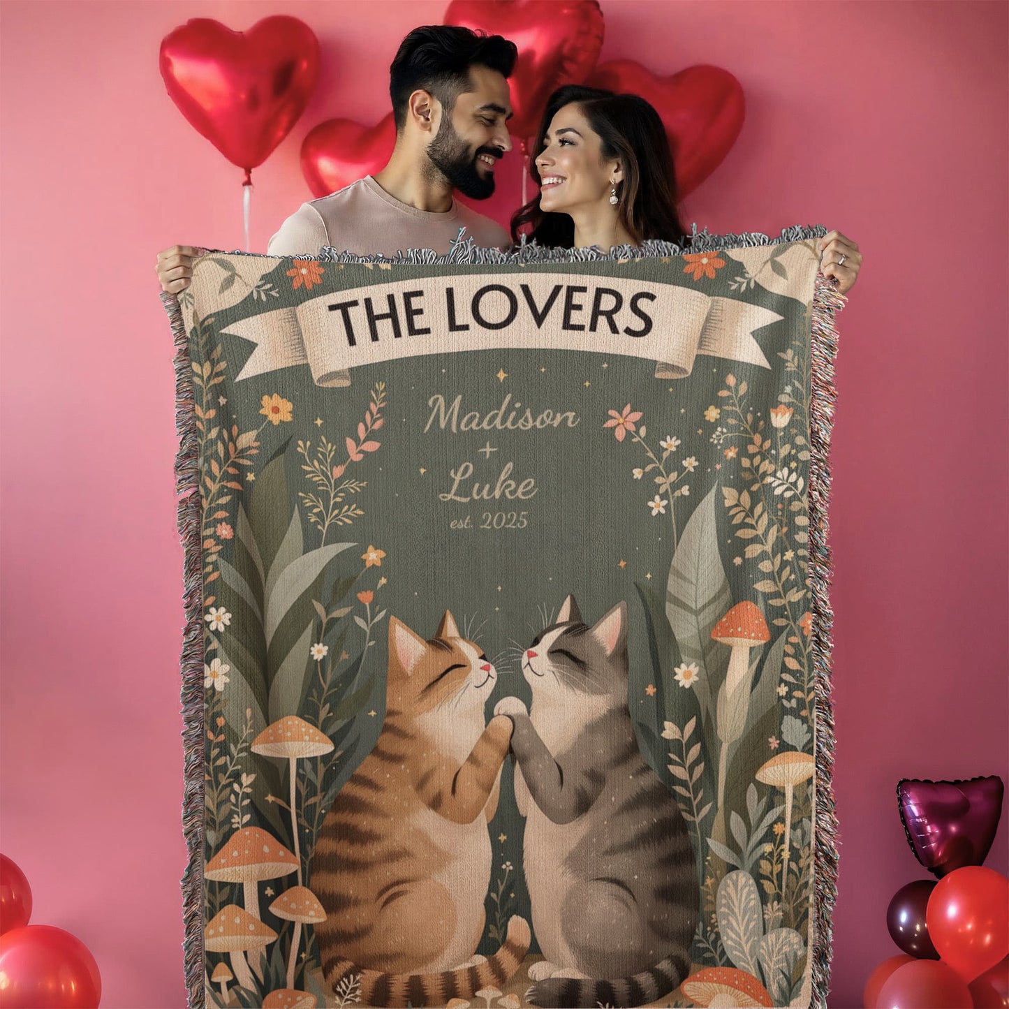 Lovers Cat Blanket
