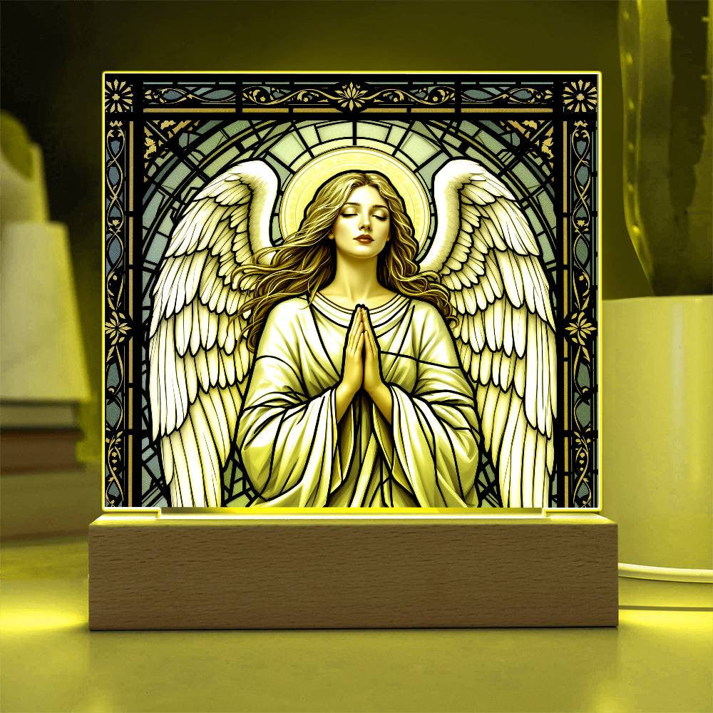Guardian Angel Christmas Rememberance LED Plaque Decor-[Heartfelt Family Gift]
