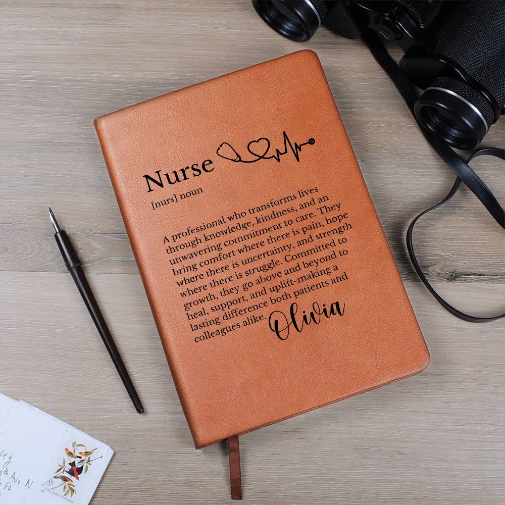 Nurse Definition Journal Gift for Healthcare Worker