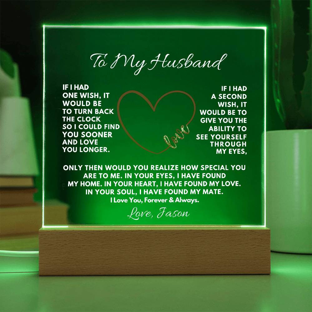To My Husband Acrylic Plaque Gift-[Heartfelt Family Gift]