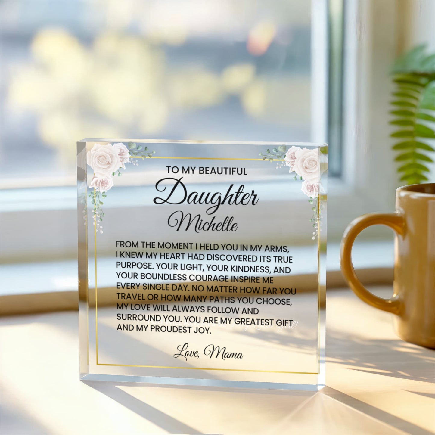 Daughter Printed Acrylic Block