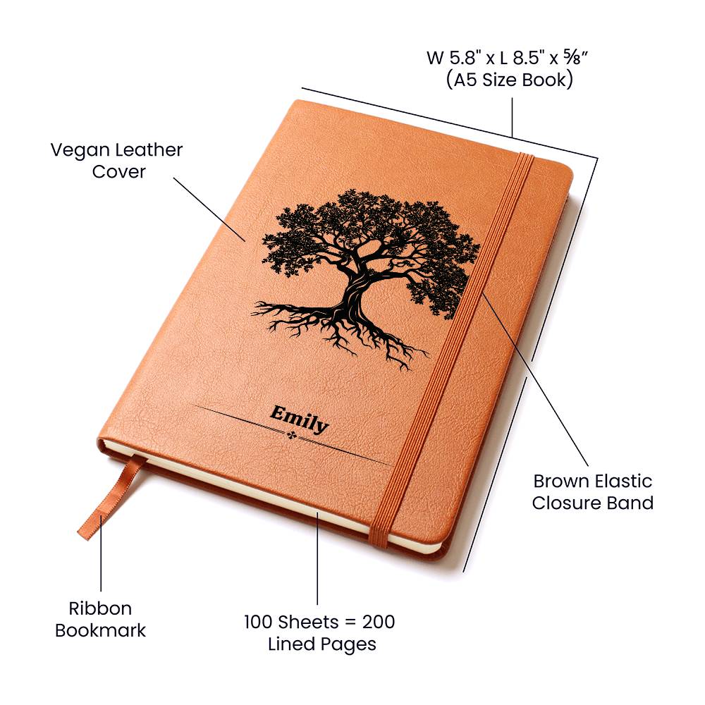 Tree of Life Vegan Leather Journal