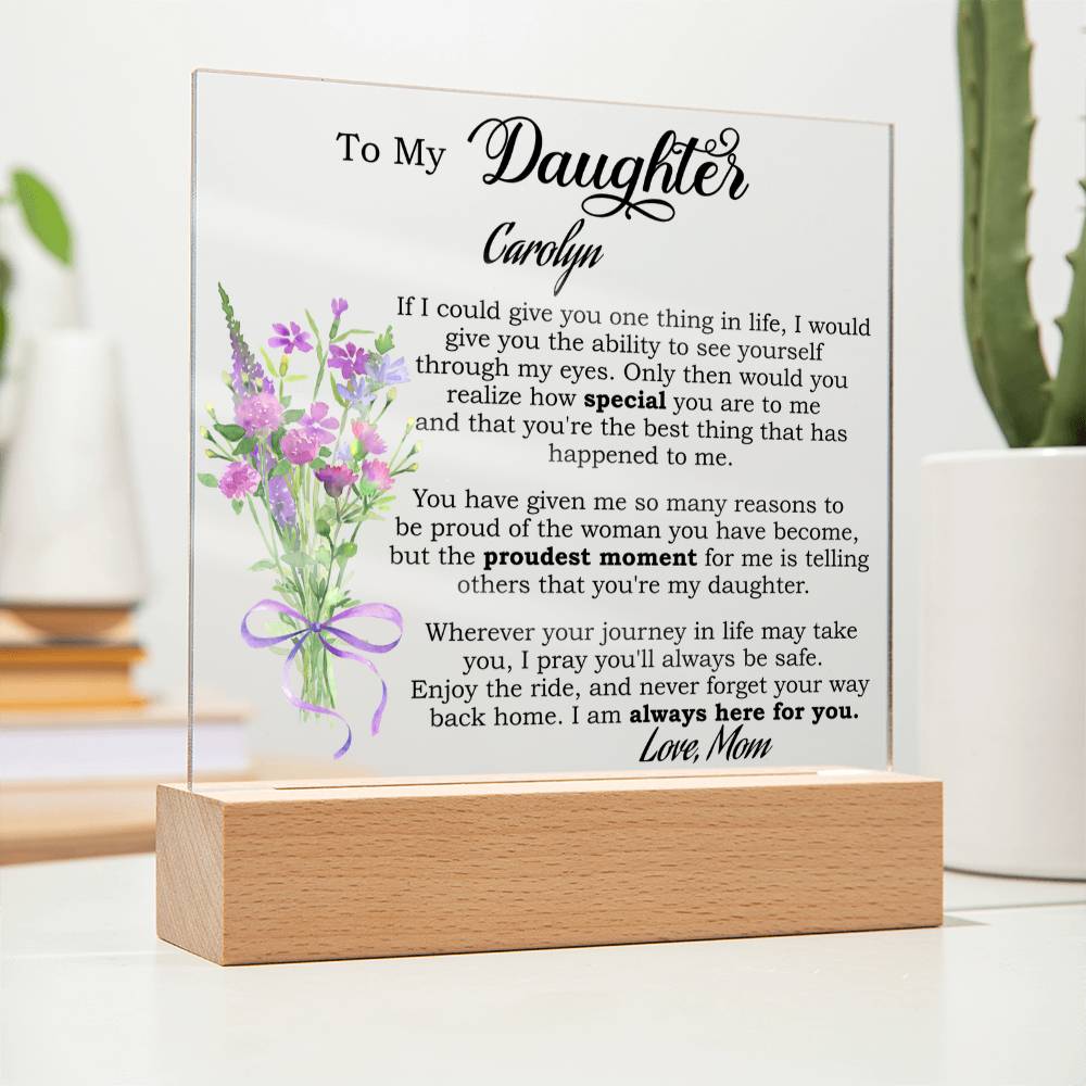 Personalized Daughter Plaque