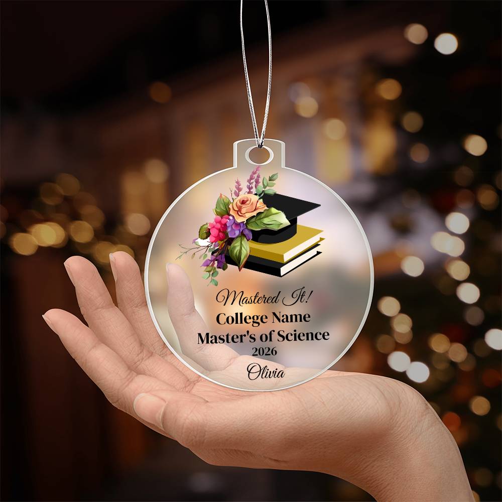 Masters Degree Graduation Ornament