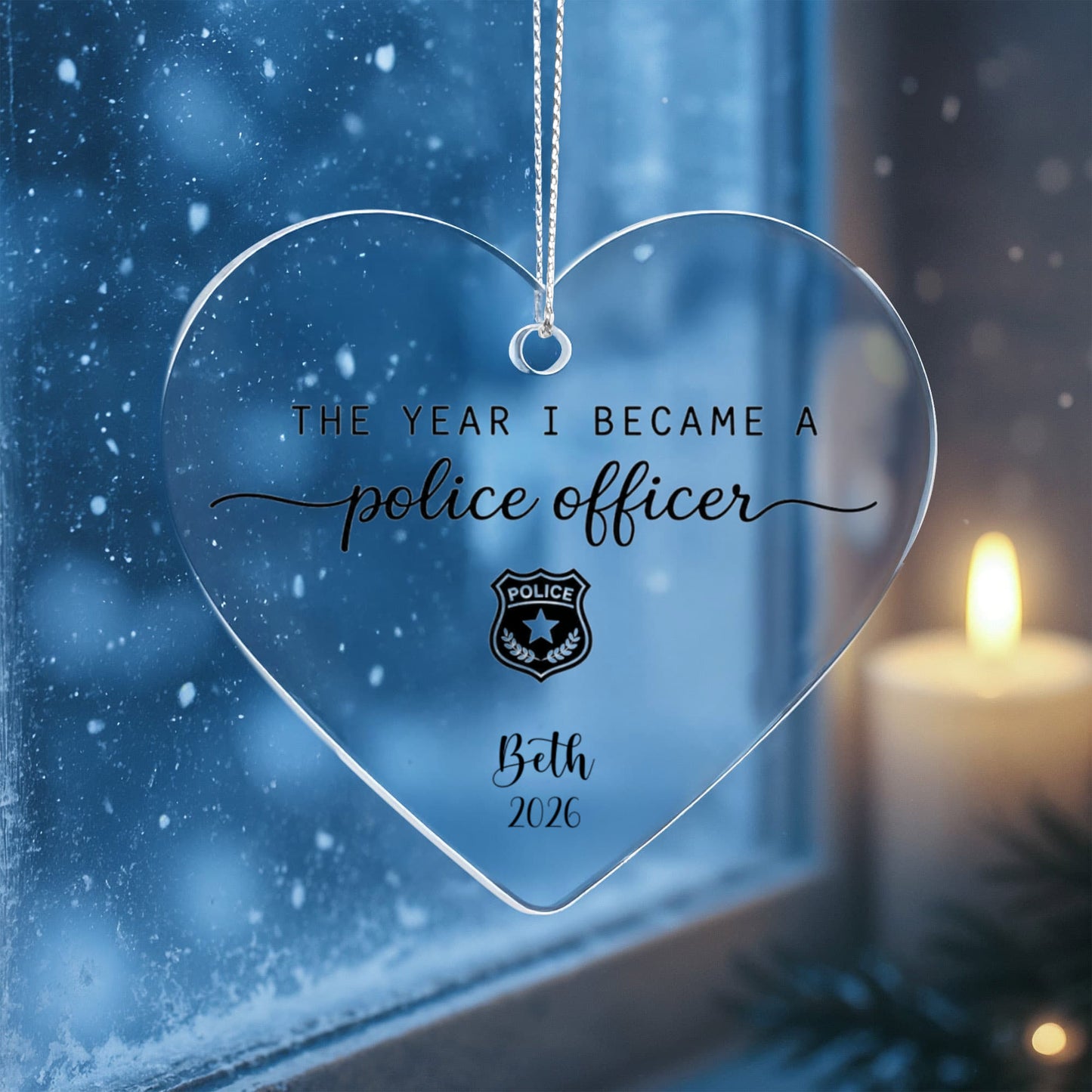 1st Christmas As a Police Officer Ornament