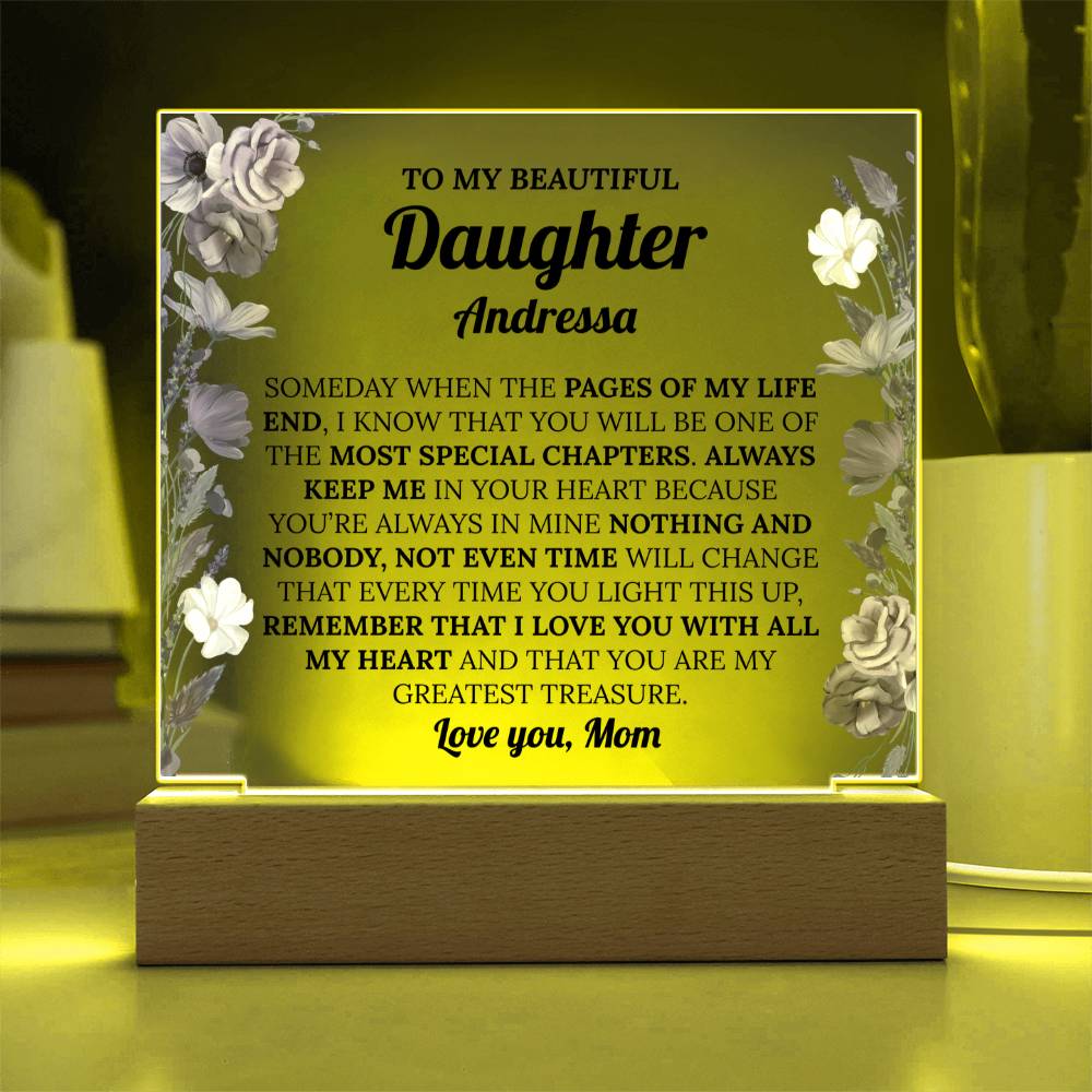 Personalized Daughter Acrylic Plaque