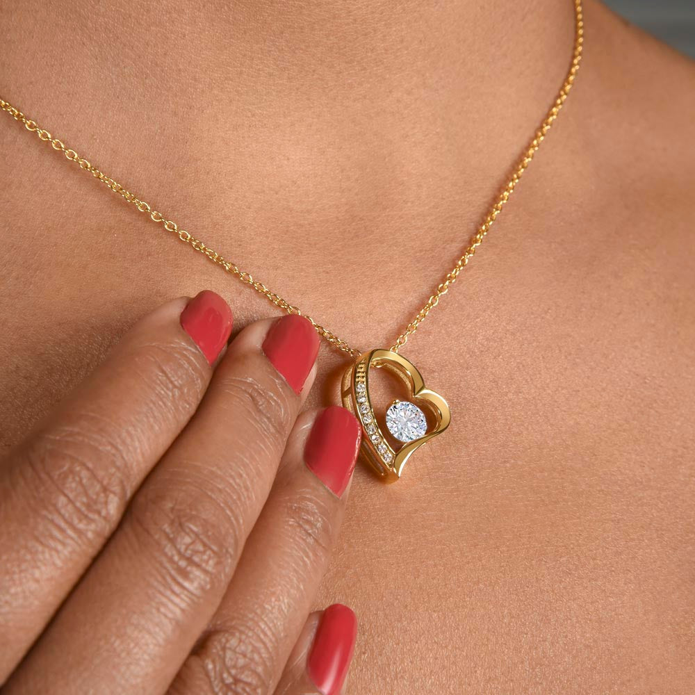 Coolest Stepmother - Forever Love Heart Necklace-[Heartfelt Family Gift]