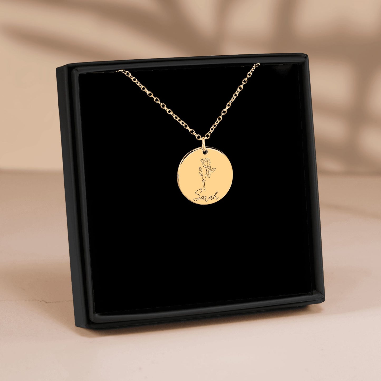 Name & Birth Flower Necklace
