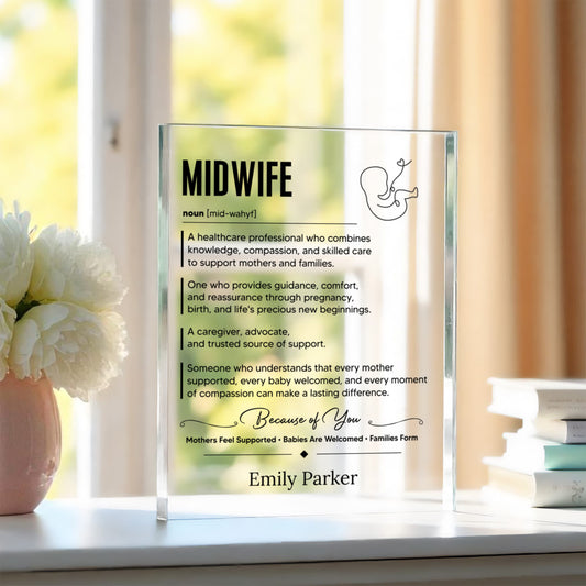 Midwife Appreciation Plaque Gift
