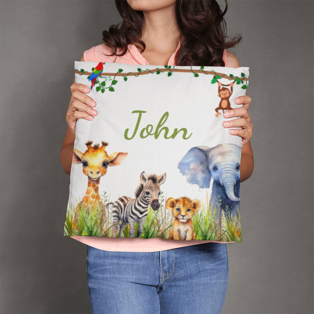 Kids Nursery Safari Zoo Animal Pillow-[Heartfelt Family Gift]