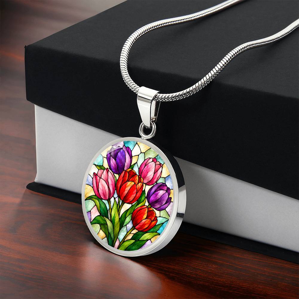 Personalized Flower Necklace