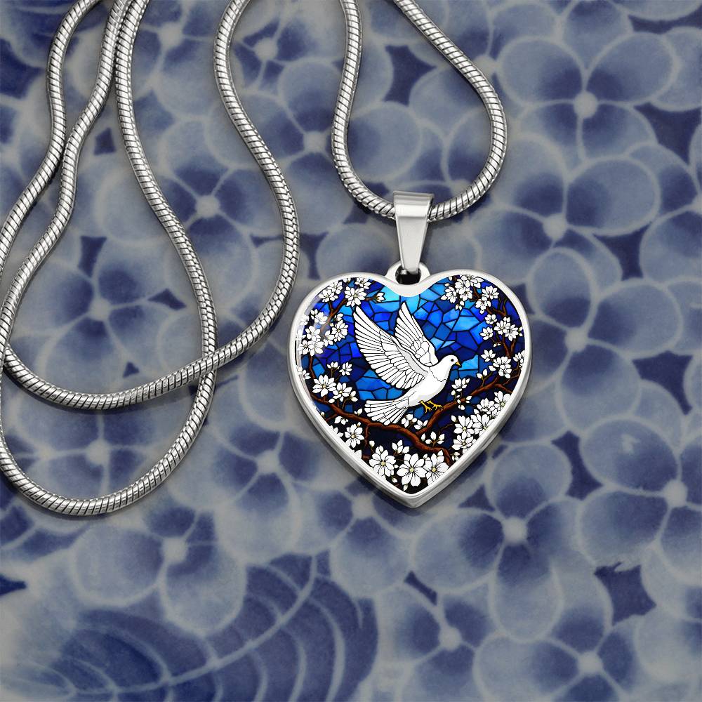 Personalized Dove Pendant Necklace