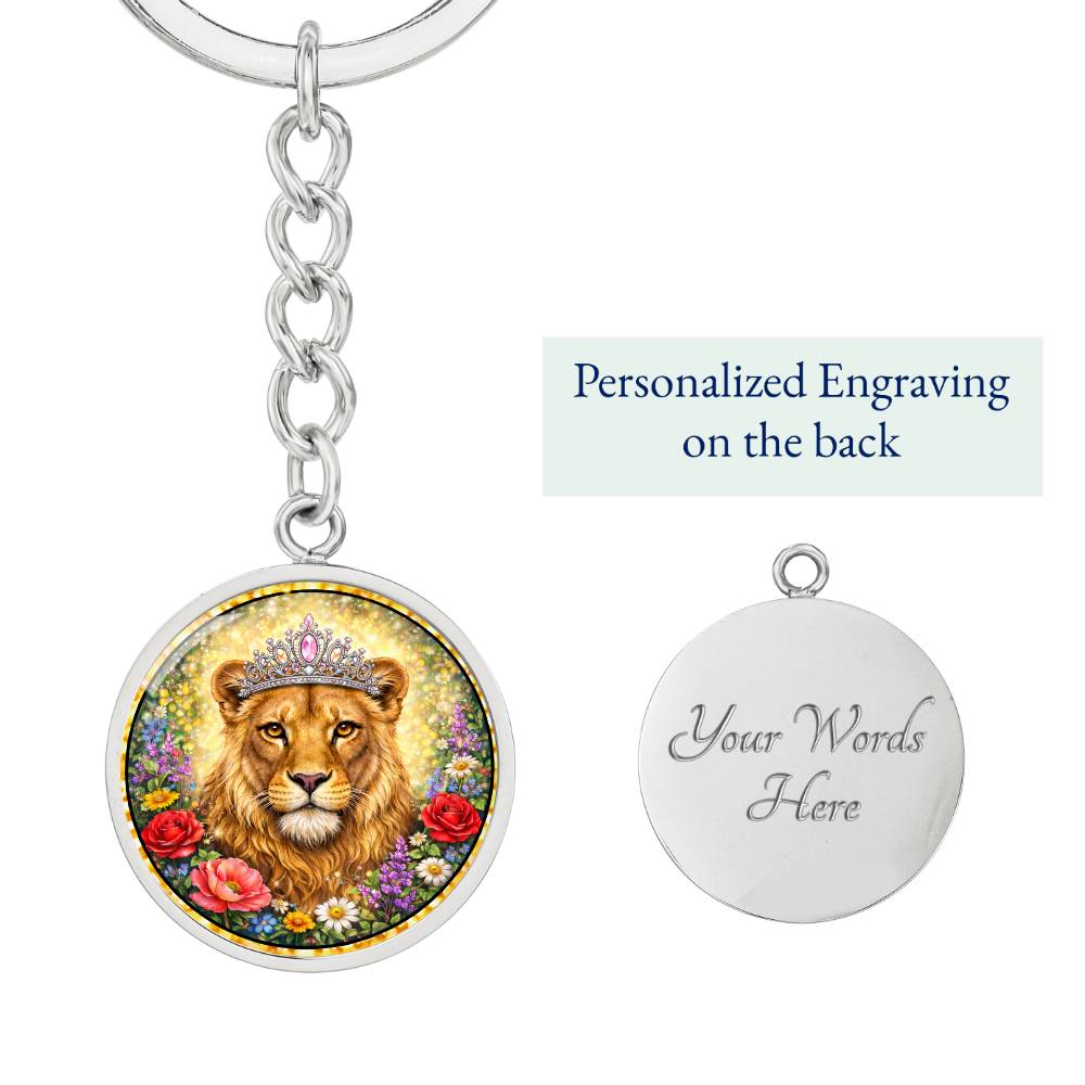 Lioness Personalized Engraved Necklace Bracelet or Keychain