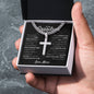 Grandson Engraved Cross-[Heartfelt Family Gift]